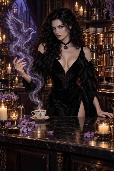 The sorceress who is your fate and ruin|Sit down and tell me if it was worth mak…